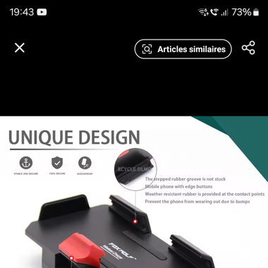 Support téléphone/chargeur pour moto bmw