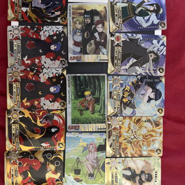 Set mit Naruto- und Anime-Karten