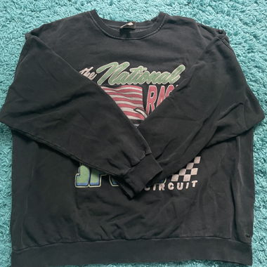 Schwarzer Racing Sweater