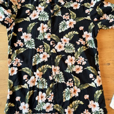 Hawaiian Shirt with Floral Print