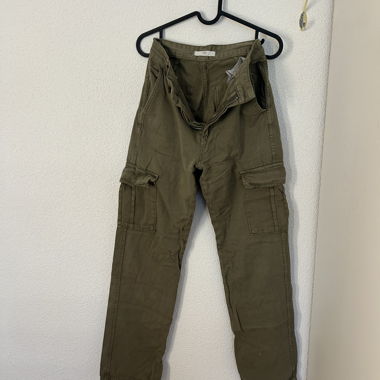 Jeans cargo baggy kaki Taglia 34