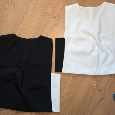 Black-and-white blouses