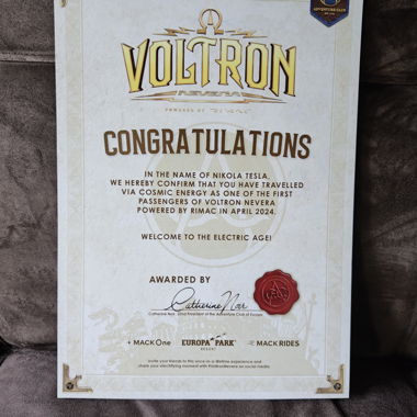 Certificat Voltron Nevera