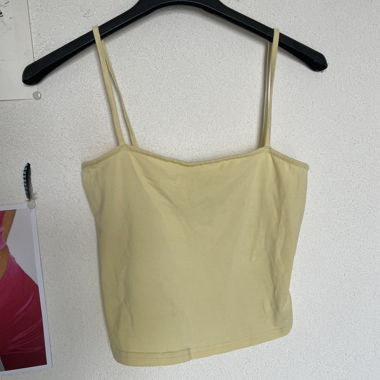 Top dos nu jaune H&M