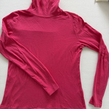 Haut col roulé rose