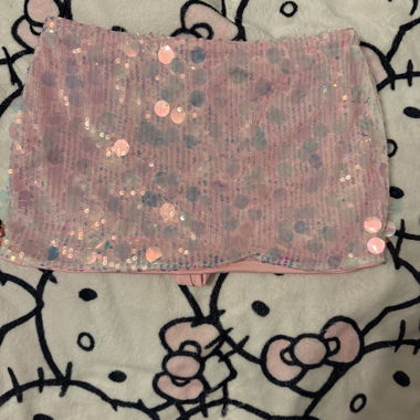 pink glitter skirt 