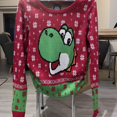 Maglione di Natale Super Mario - Yoshi taglia M
