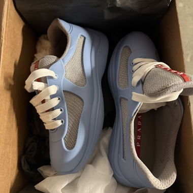 Scarpe Prada America’s Cup Blu NUOVE