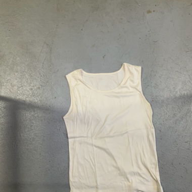 white tank top