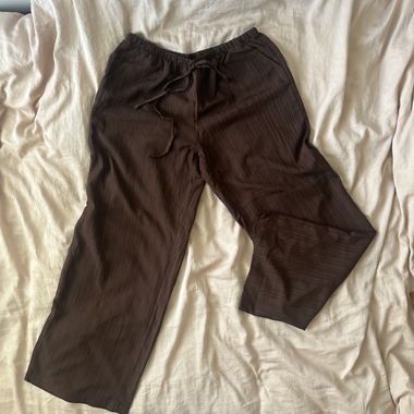 Braune weite Sommer Hose