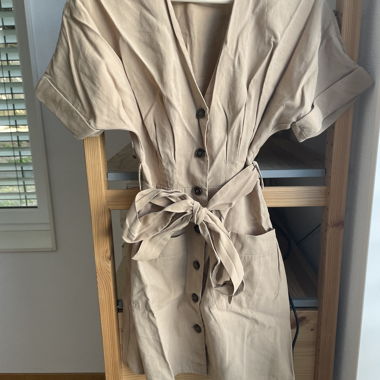 Vestito camicia Zara beige