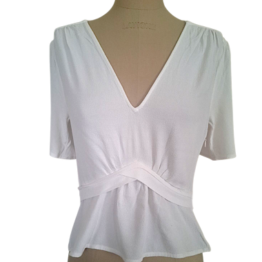 White Ba&sh Blouse, Size 1 (FR 36/38)