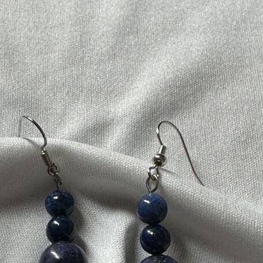 Lapis lazulli collier et boucle d’oreille 