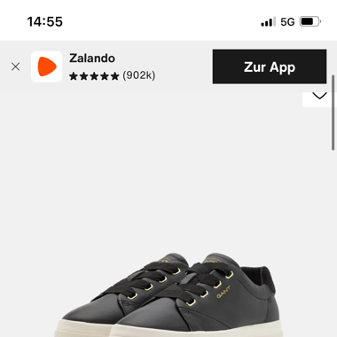 Plateau Sneaker brand neu schwarz von Gant