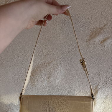 Handtasche Beige