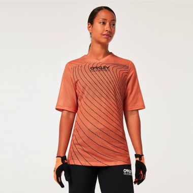 T-shirt sport ciclismo Oakley arancione