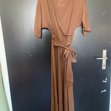 Braunes Wickelkleid XS/S