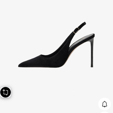 Schwarze MNG Slingback-Pumps 39