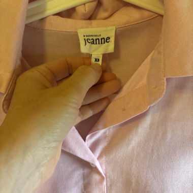Camicia rosa oversize