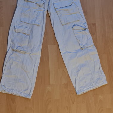 Weisse Cargohose