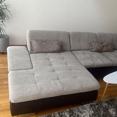 Ecksofa grau, in sehr gutem Zustand