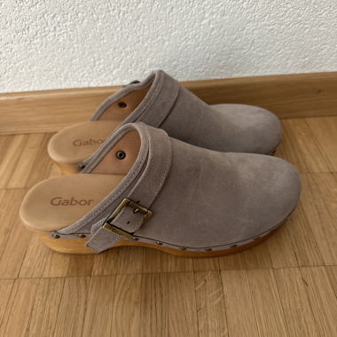 Sabots Gabor en daim