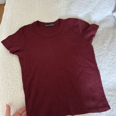 burgundy Brandy Melville T-shirt