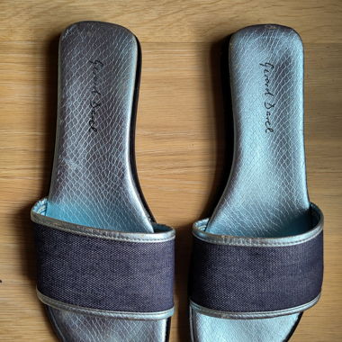 Sandales tissu jeans