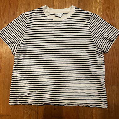 T-shirt COS à rayures manches courtes