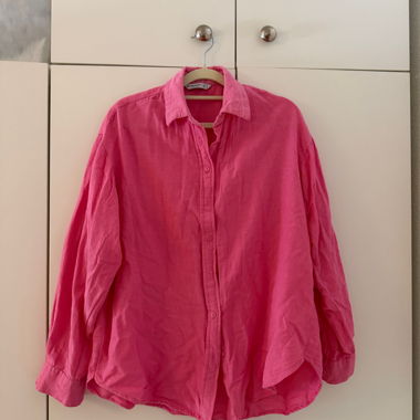 4x Hemd aus Viscose-Baumwolle-Leinen
