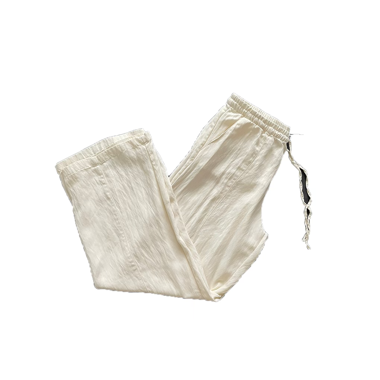 Zara cream linen pants