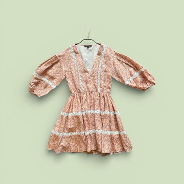 Kurzes Maje-Kleid mit Blumenmuster Grösse 36