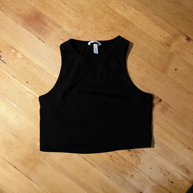 Schwarzes H&M crop top