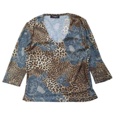 leopard y2k top