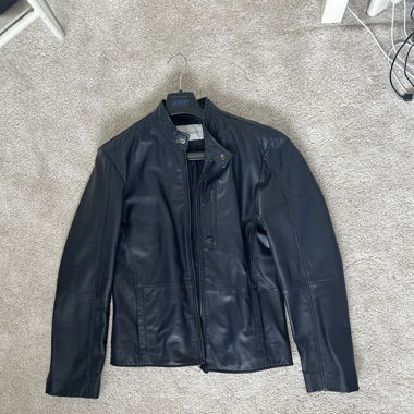 Trussardi leather jacket men 