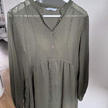 Stradivarius olive dress, size S