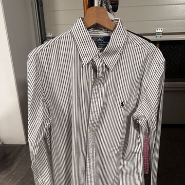 Ralph Lauren, black & white stripped, size M