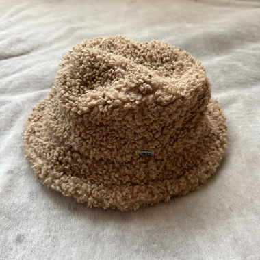 Fluffy Bucket Hat with Fake Teddy Fur