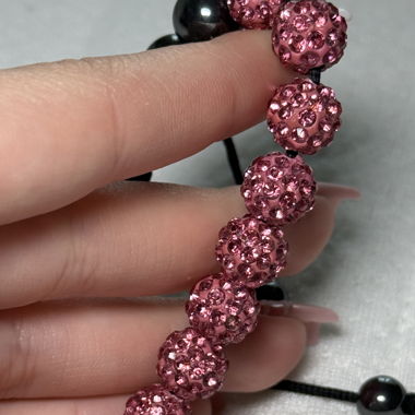 Armbänder - pink und weiss
