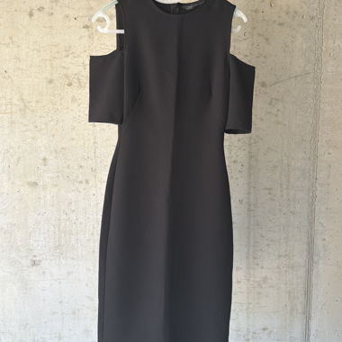 Black off-shoulder dress