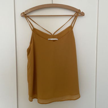 Top smanicato ONLY arancione