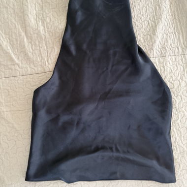 Jupe nuisette en satin noir