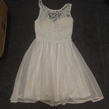 Weisses Kleid Tally Weijl Spitze Tüll Grösse M