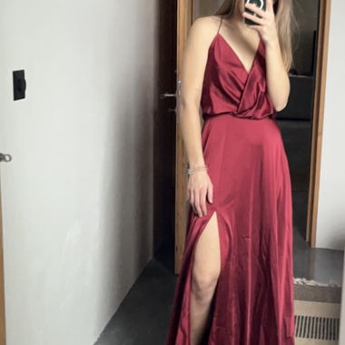 Robe nuisette en satin de luxe