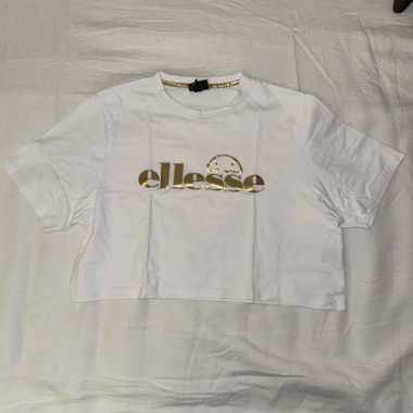 T-shirt crop Ellesse bianco EU 44