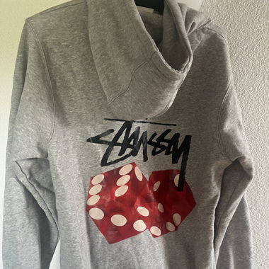 Stüssy hoodi mit Würfel Backprint