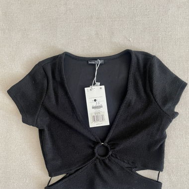 Crop top black
