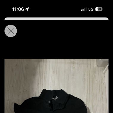 Black ASOS Polo Shirt Size M