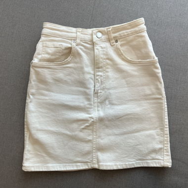 Gonna di jeans bianca