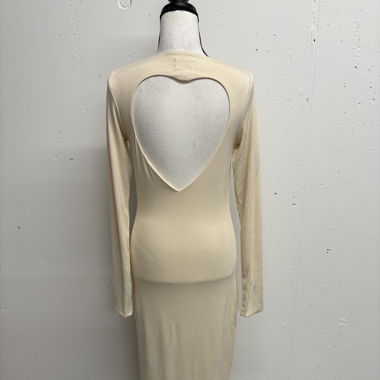 Maxikleid Gr. M beige langarm Six ways to Sunday